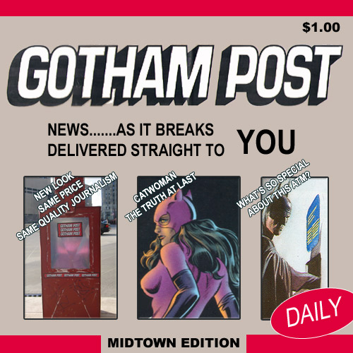 Batman and Catwoman in Cat-Tales: The Gotham Post