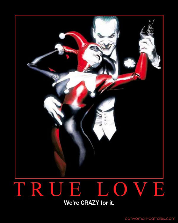 Batman Motivation Poster: Joker and Harley Quinn