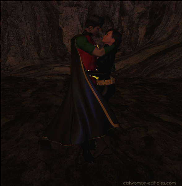 robin-batgirl-kiss