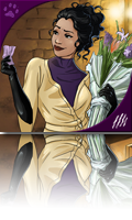 selina kyle in her dressing room