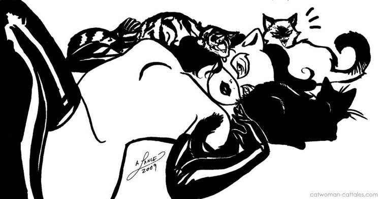 Catwoman Black & White: Tuna Kisses