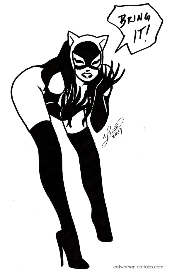 Catwoman Black & White: Bring it, Bitch