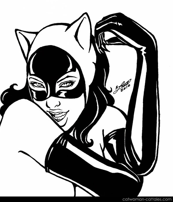 Catwoman Black & White